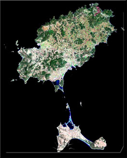Ibiza e Formentera dal satellite